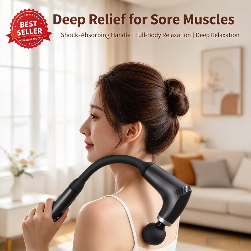 Massage Gun - Smart Electric Fascia Gun, Handheld Deep