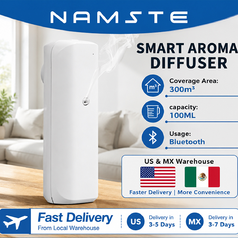 Aromatherapy Diffuser - NAMSTE Aromatic Oil Diffuser Bluetooth Fragrance