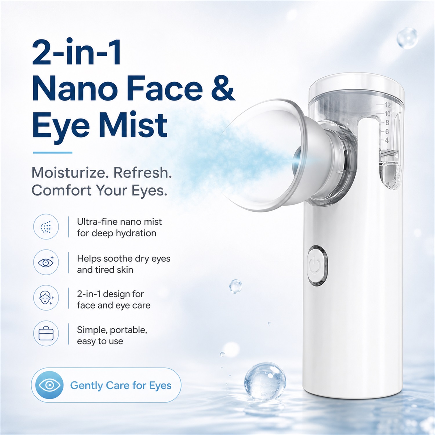 Eye Nano Humidifier Nebulizer  - Face Steamer ulasan dan harga