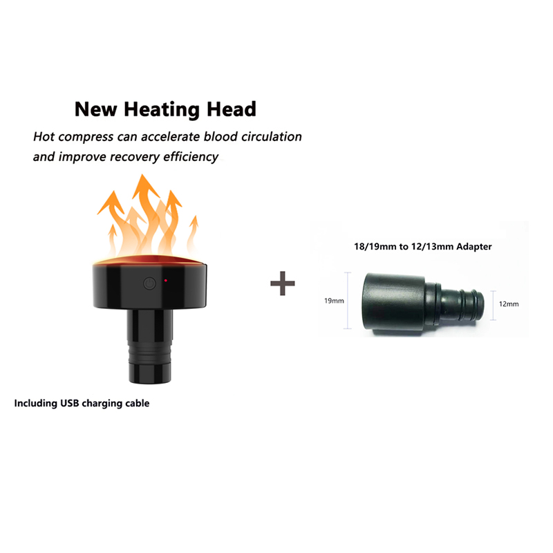 New Heat Fascia Gun Massage He - Massage Gun ulasan dan harga