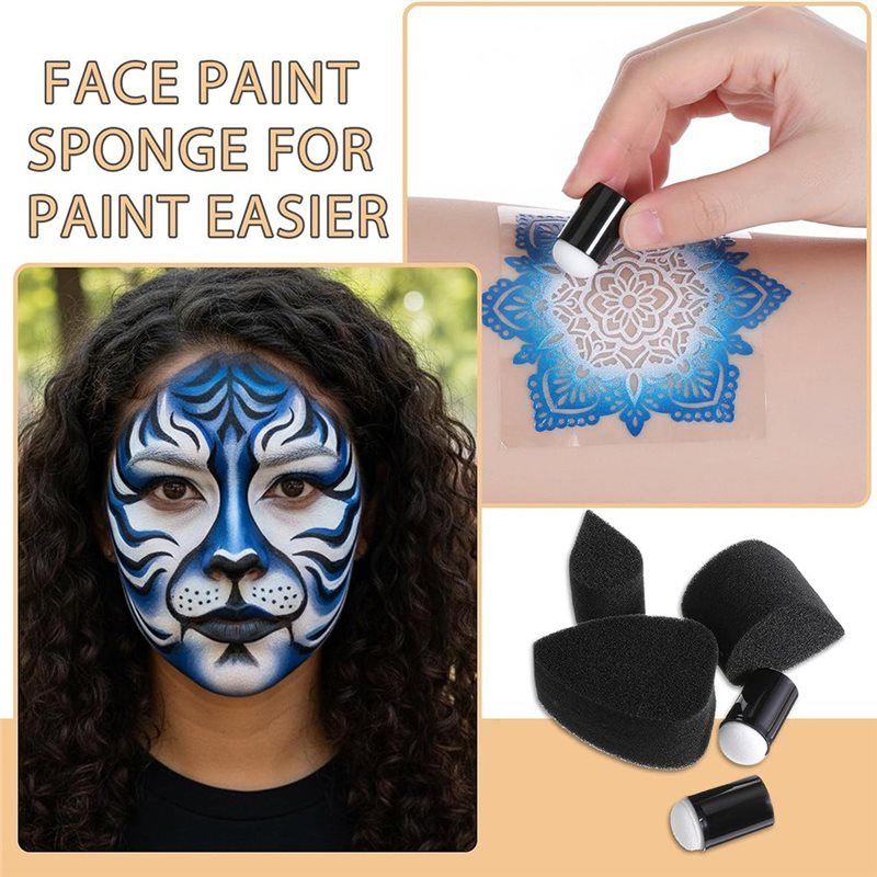 ABGH-12Pcs Face Painting Brush - Body Brush ulasan dan harga