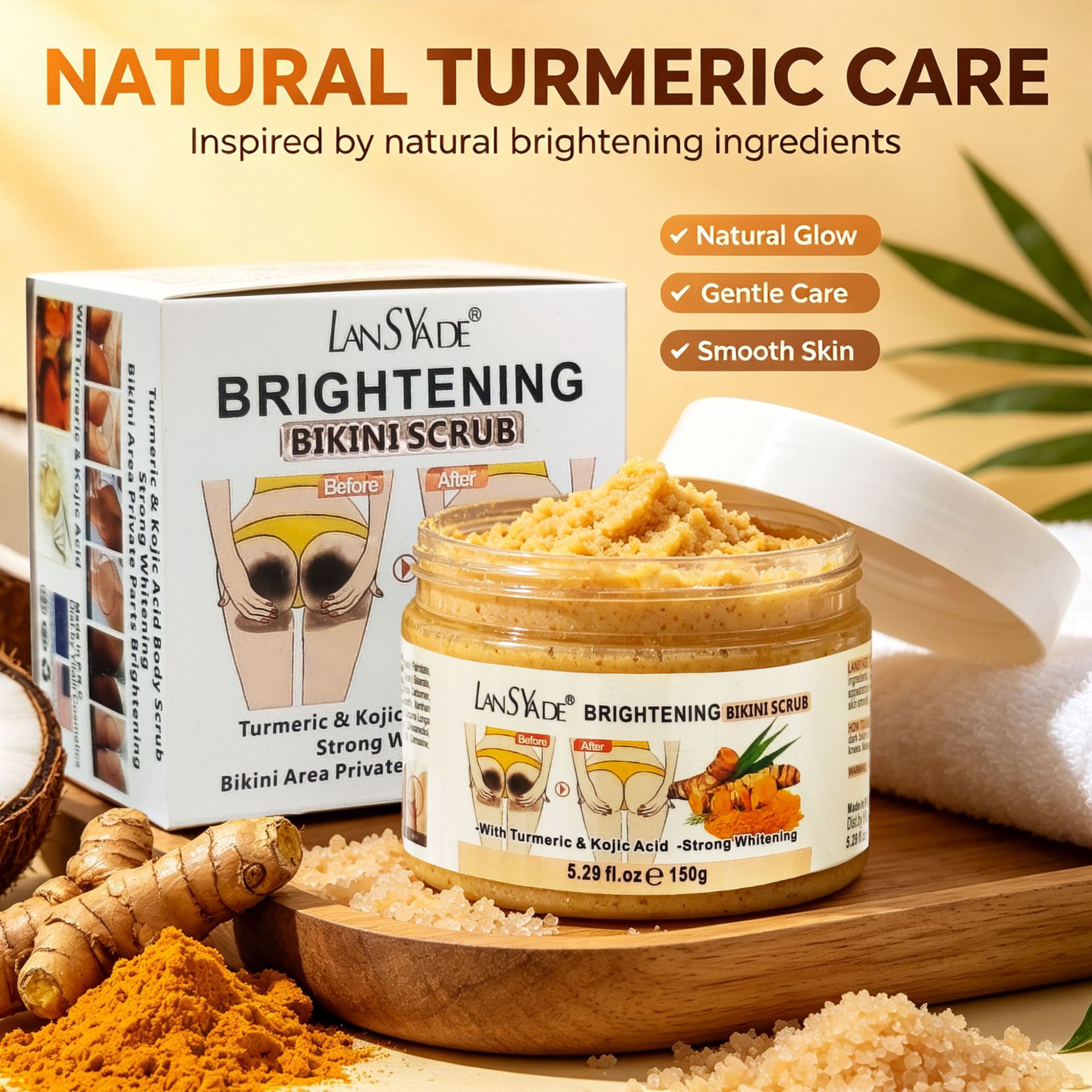 Turmeric Scrub 150g Deep Clean - Bath Salts ulasan dan harga