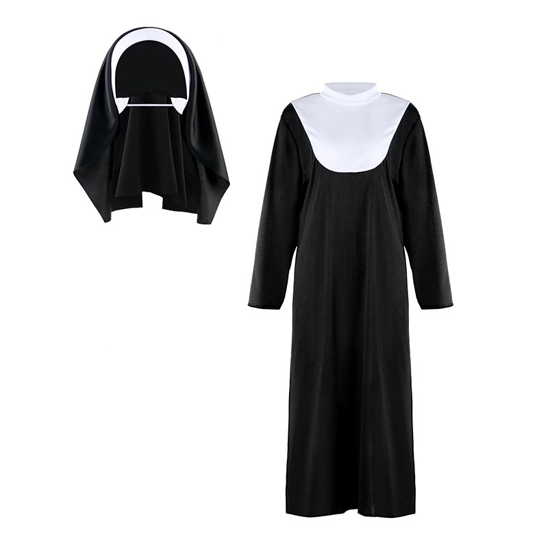 Halloween Costume Women Nun Co - Bathrobe ulasan dan harga